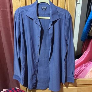Van Heusen Deep Blue Long Sleeve Button-Up Shirt